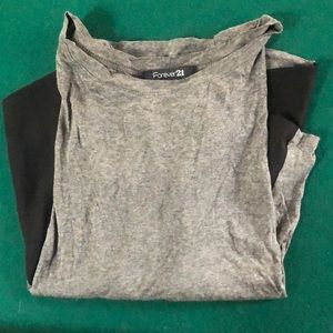 Grey long-sleeve from Forever 21